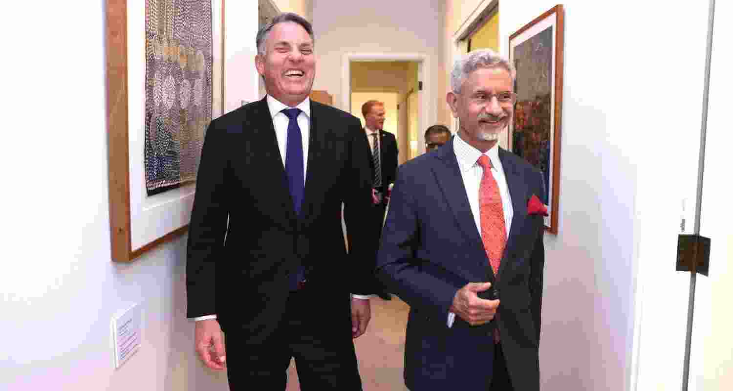 External Affairs Minister S Jaishankar and Australian Deputy Minister and Defence Minister Richard Marles. Image: X