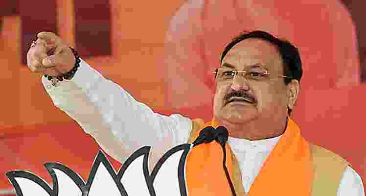 BJP president J P Nadda is reaching here Sunday on a daylong tour  finalise the party's Lok Sabha poll strategy for Jammu and Kashmir