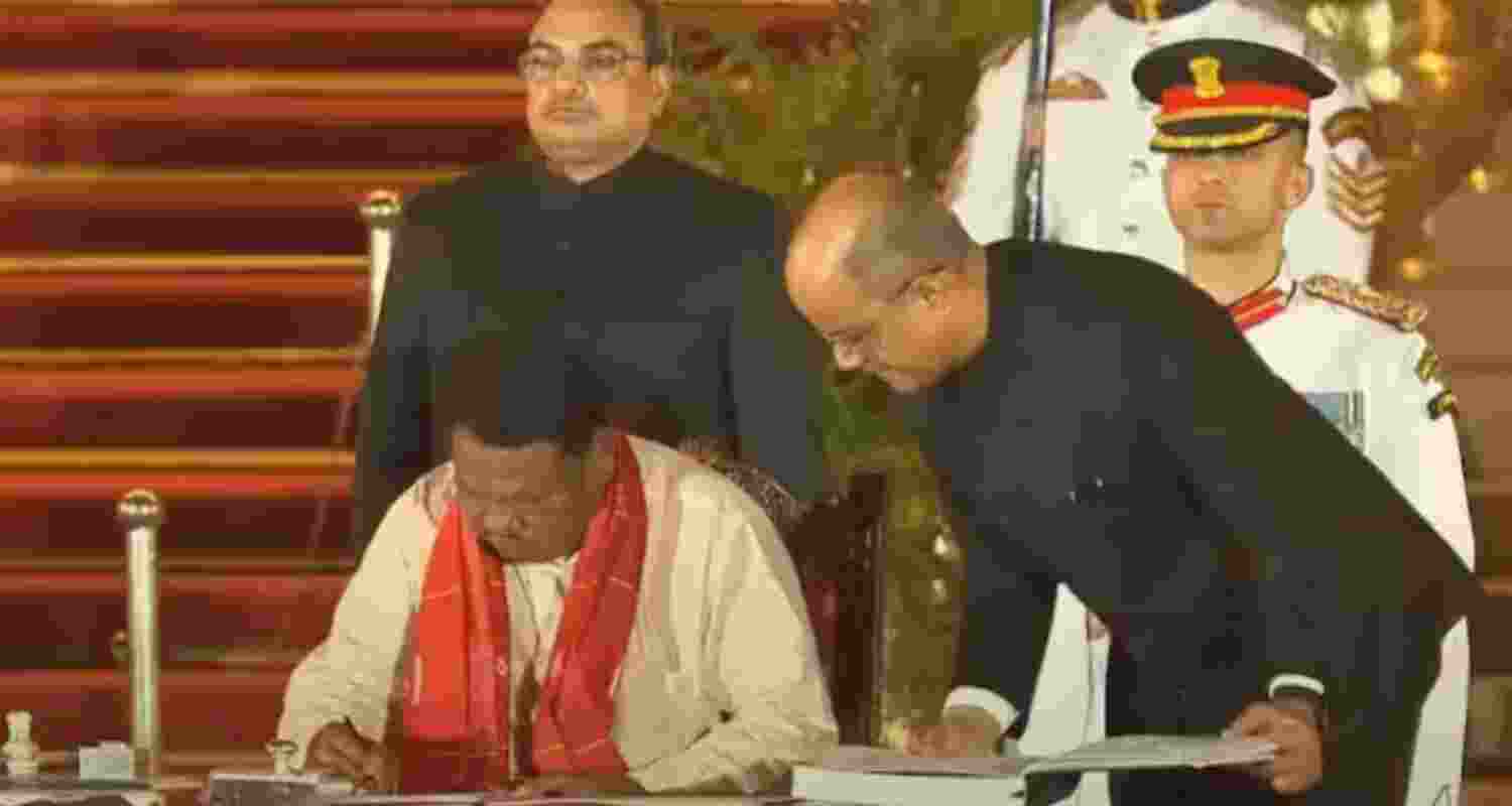 Jual Oram was sworn into the Modi 3.0 on Sunday. 