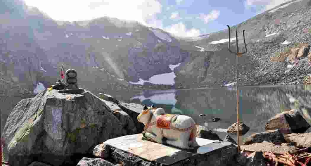 The holy Kailash Kund is a mythical place of worship to the people of Bhaderwah. 