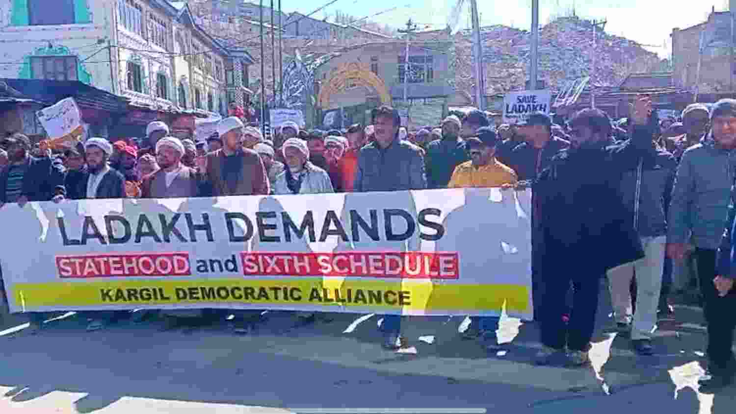 Kargil protests led by KDA