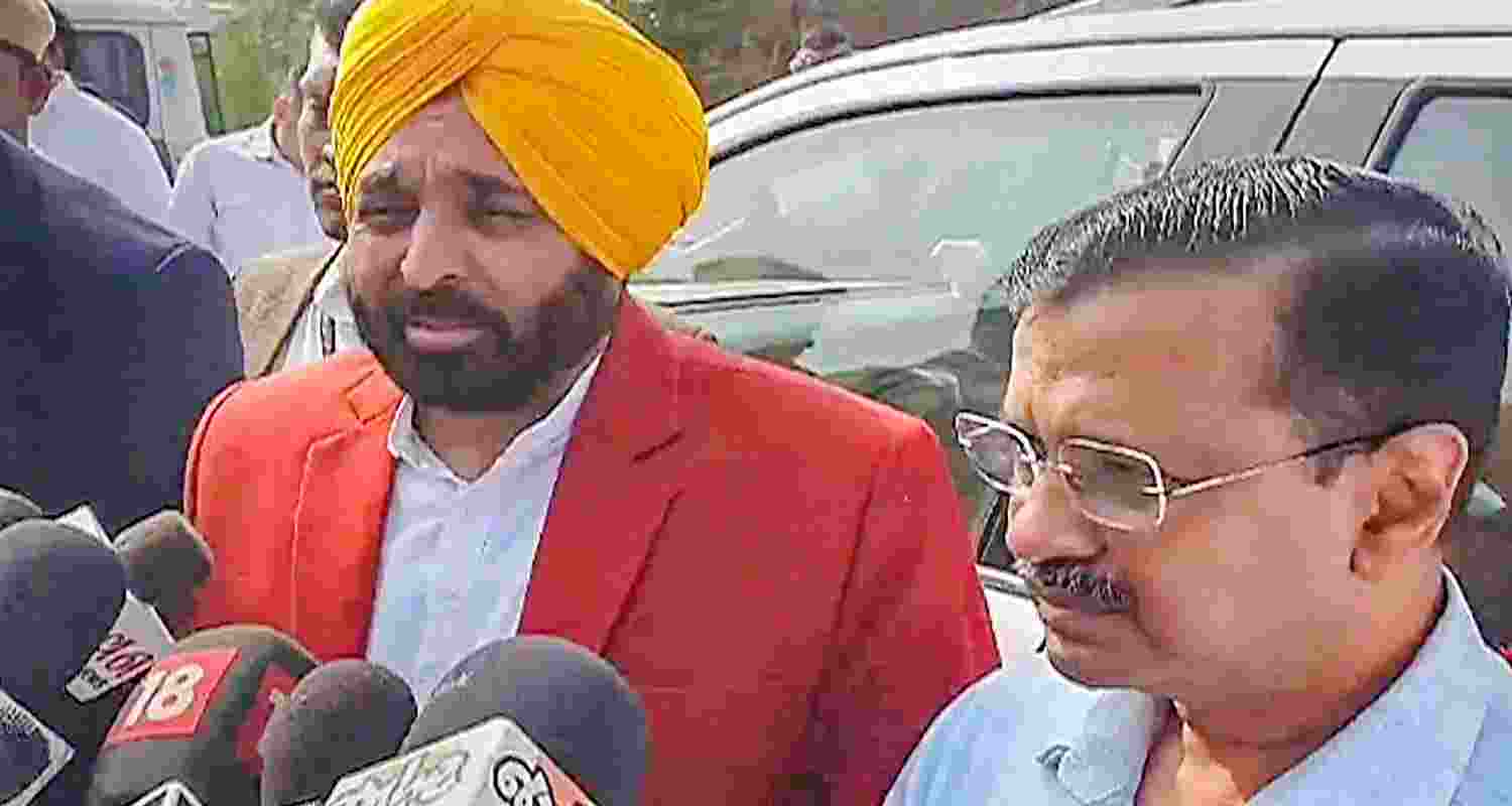 Delhi Chief Minister Arvind Kejriwal and his Punjab counterpart Bhagwant Mann AAP MLA Chaitar Vasava lodged in a jail MLA from Dediapada in Narmada district