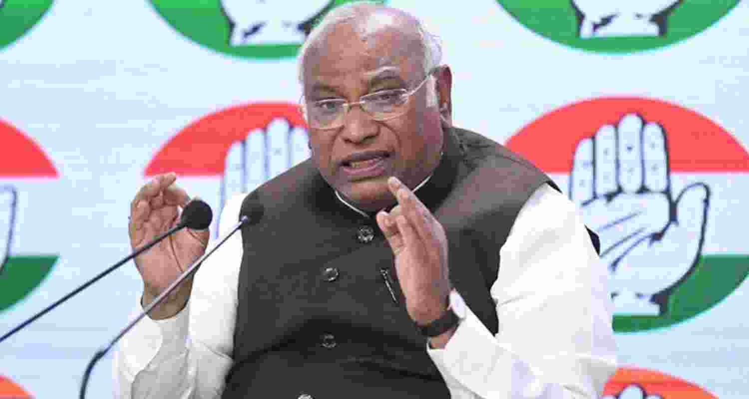 Congress President Mallikarjun Kharge. 