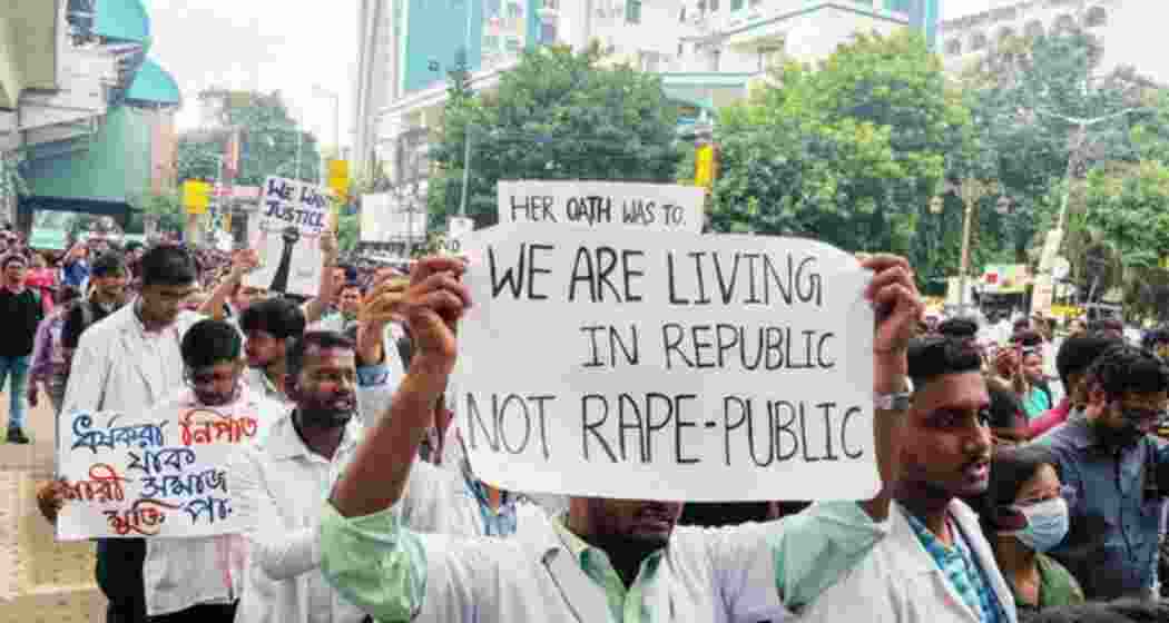 Doctors at RG Kar Medical College and Hospital in Kolkata continue their protest, demanding justice for a colleague amid a crippling healthcare strike.