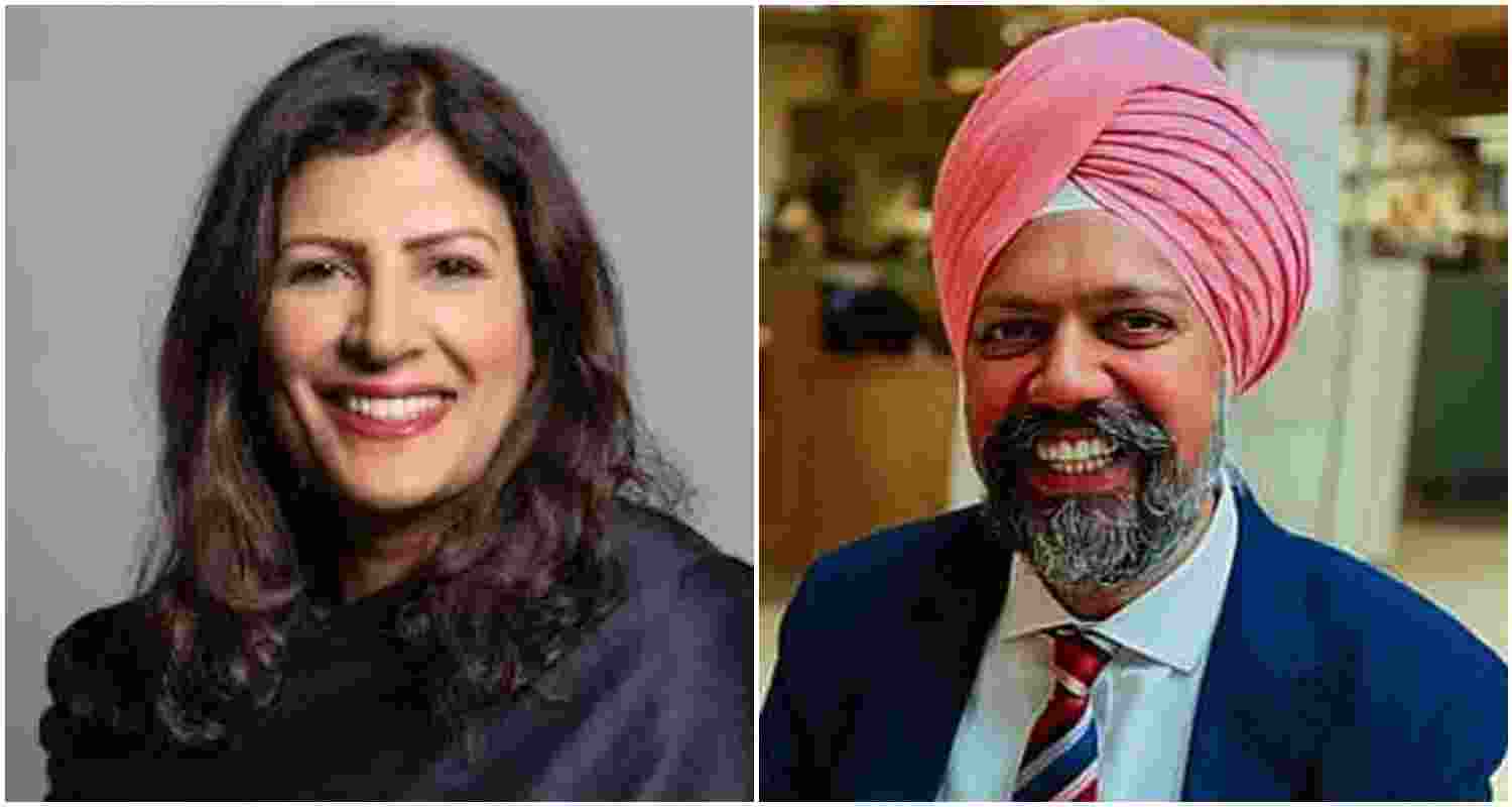 Labour MPs Preet Kaur Gill (L) and Tanmanjeet Singh Dhesi (R) secured their third consecutive victories.
