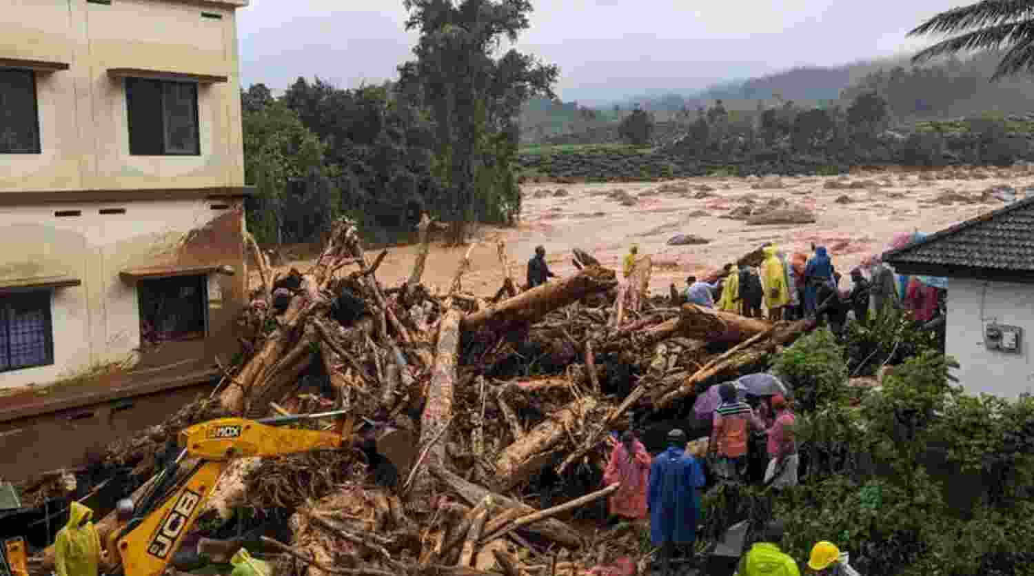 Wayanad villages devastated by massive landslides; 23 dead