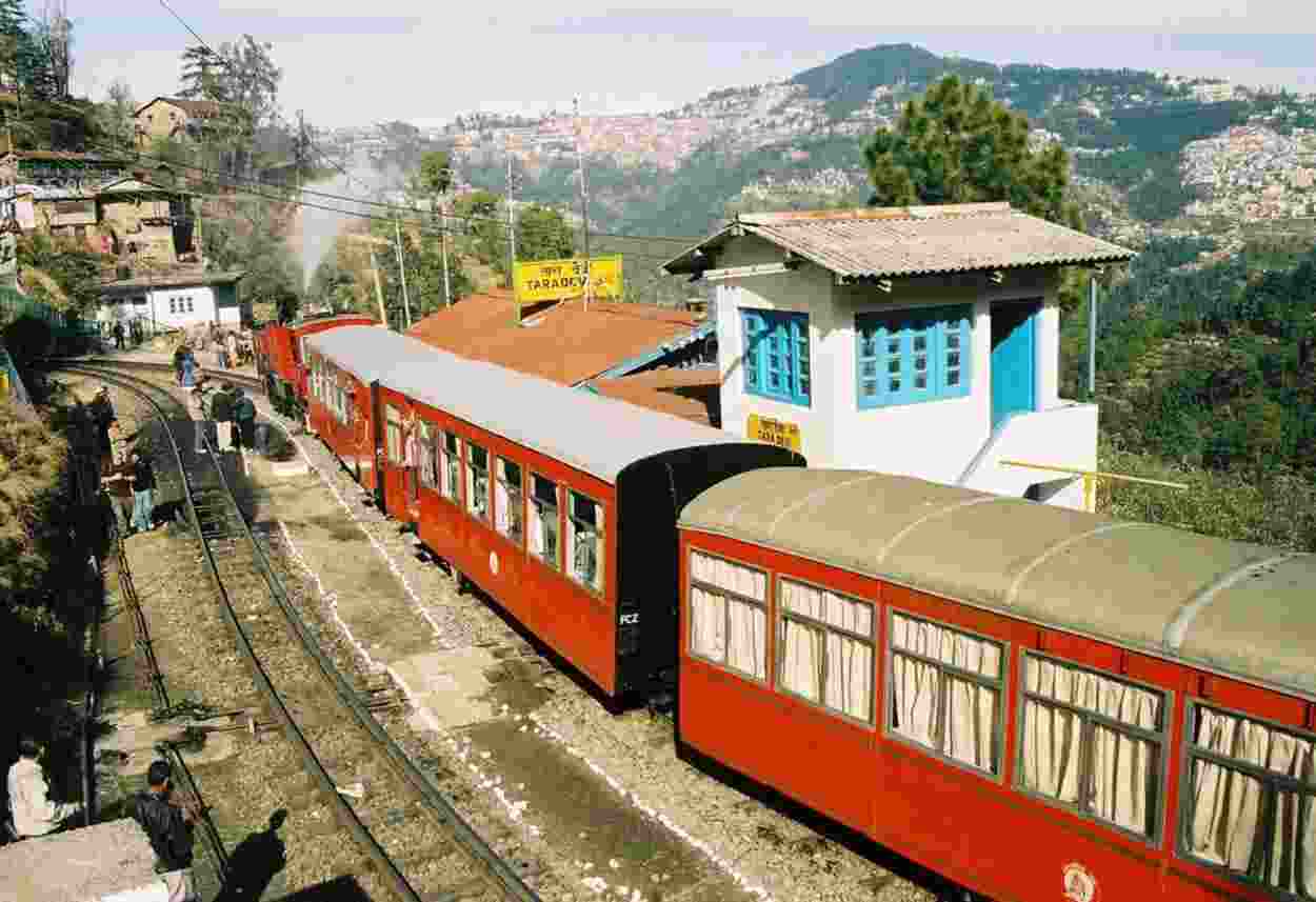 Train service on the Shimla-Kalka narrow gauge line is suspended beyond Taradevi