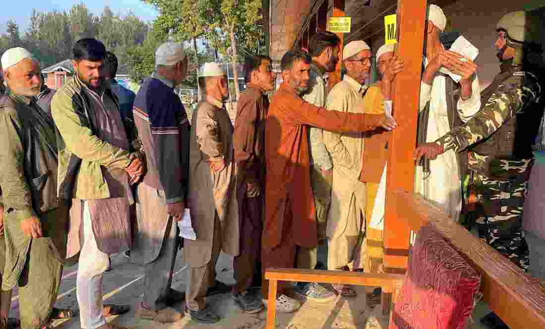 As per reports, the voters thronged the polling stations early morning before 7 am.