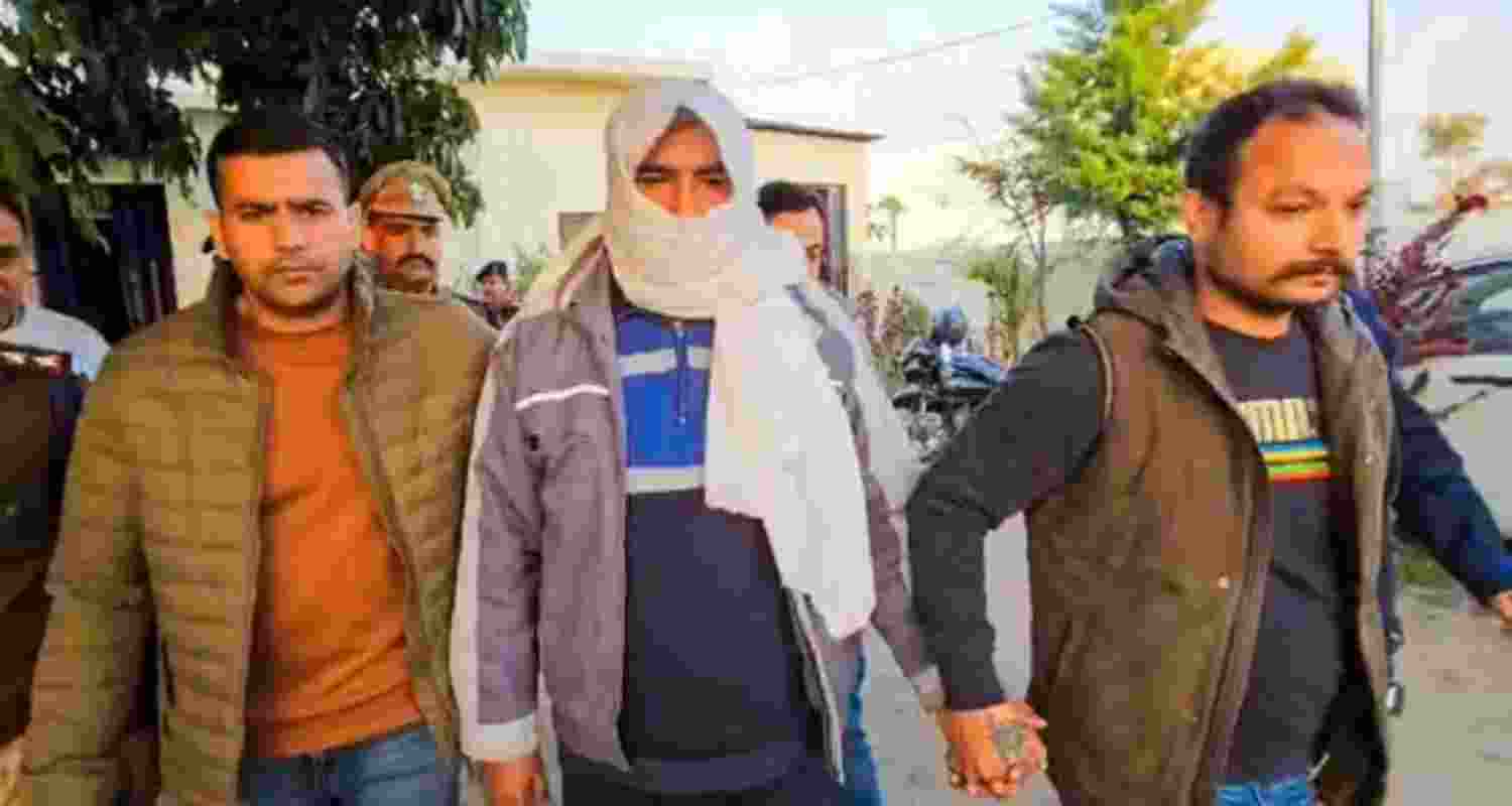 Haldwani violence alleged mastermind Abdul Malik after being arrested by the police on Saturday, February 24. 