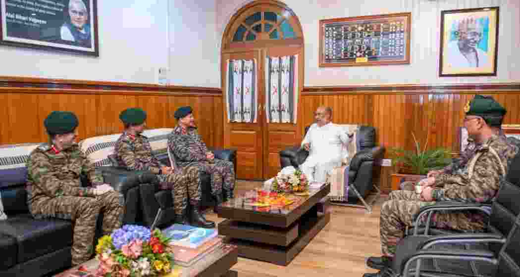 Army chief General Upendra Dwivedi met Manipur chief minister N Biren Singh during his visit to the state.