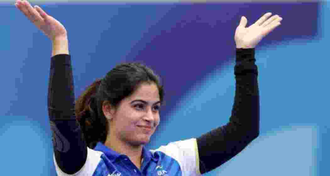 Indian pistol shooter Manu Bhaker.