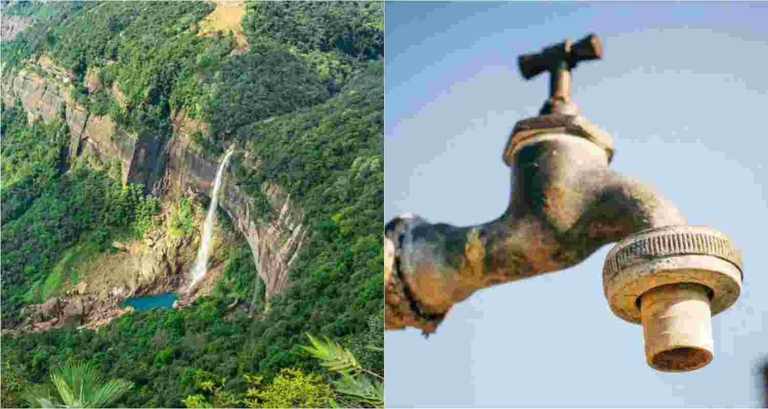 Formerly wet regions, Meghalaya and Nagaland now depend heavily on monsoons, experiencing the impact of decreasing rainfall and climate shifts, highlighting the severity of the water crisis.
