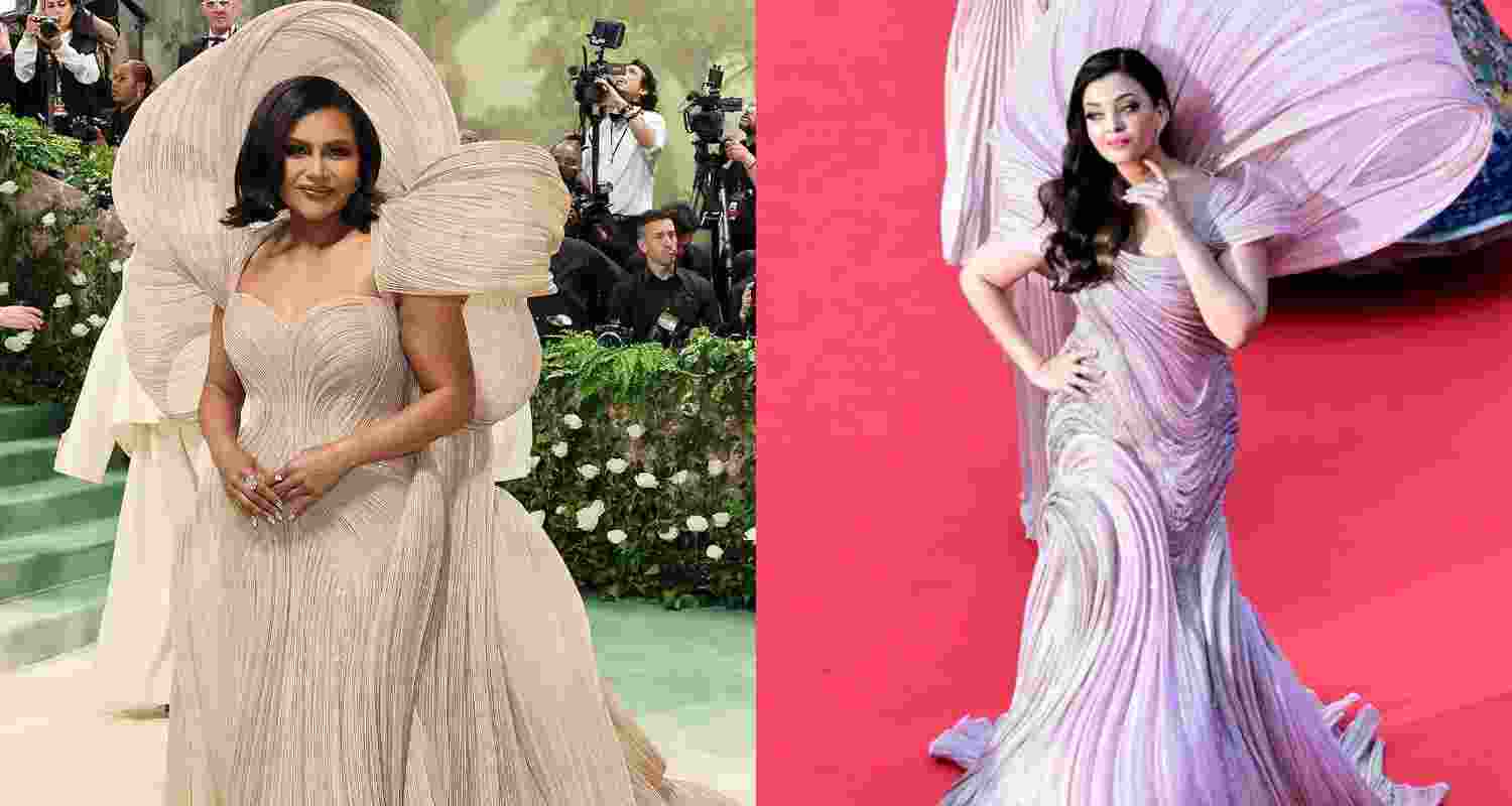 Mindy Kaling's Gaurav Gupta gown at the Met Gala is giving Aishwarya Rai Bachchan!