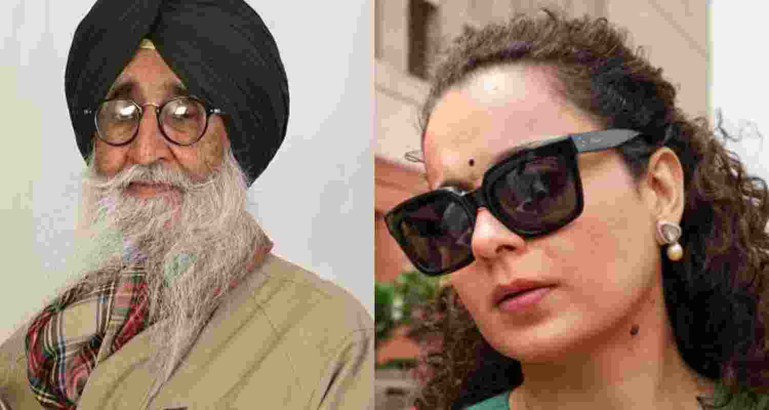 Simranjit Singh Mann (left), Kangana Ranaut (right). 