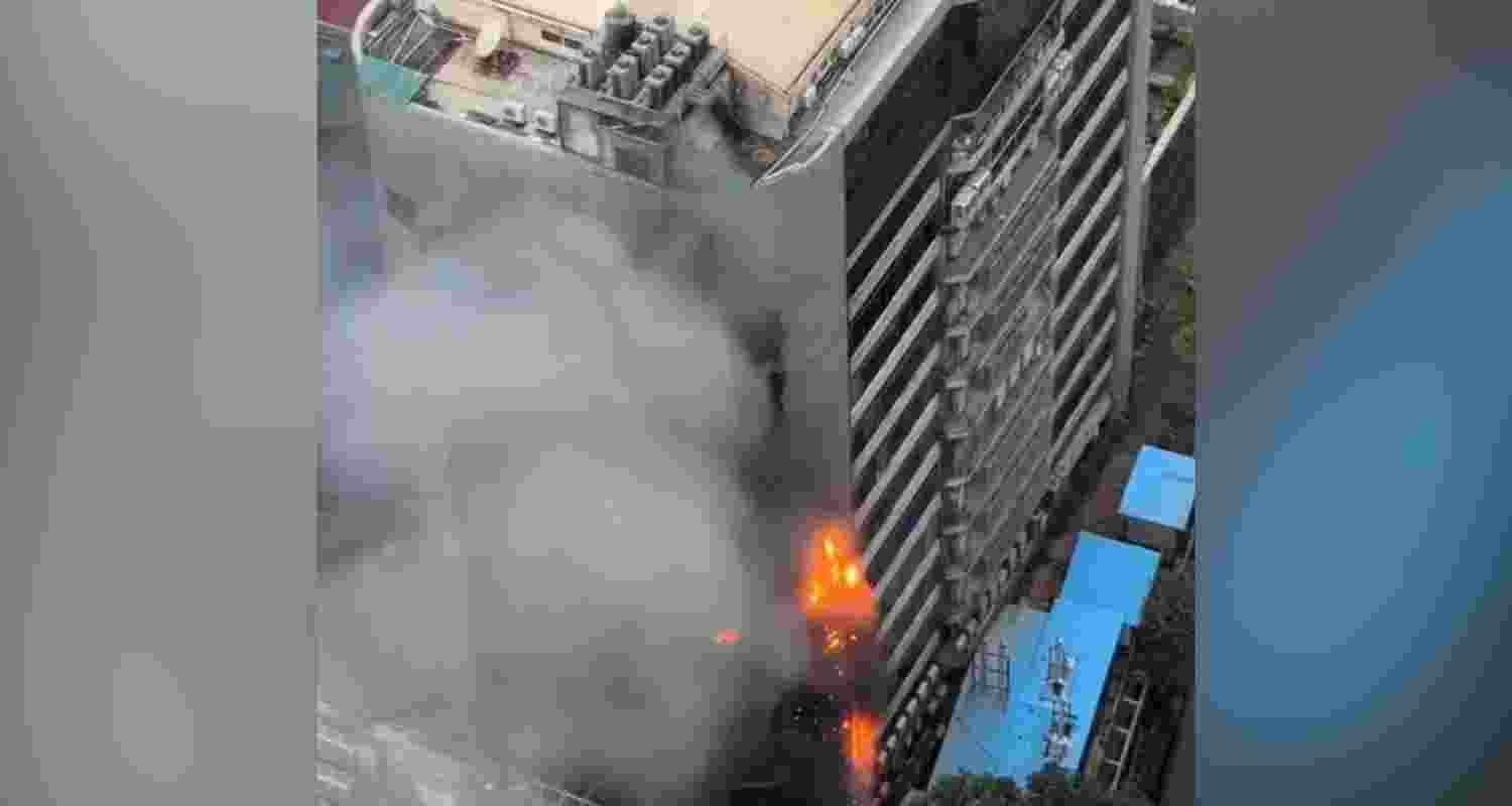 A major fire broke out at Mumbai's Times Tower, a seven-storey commercial building on Friday.