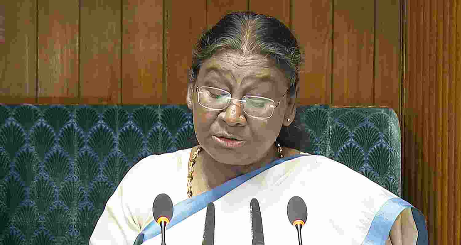 President Draupadi Murmu on Thursday conveyed her best wishes to Indian athletes who would be competing in next month's Paris Olympics, and backed the country's audacious bid to host the 2036 Games in her address to a joint sitting of the two houses of the Parliament.