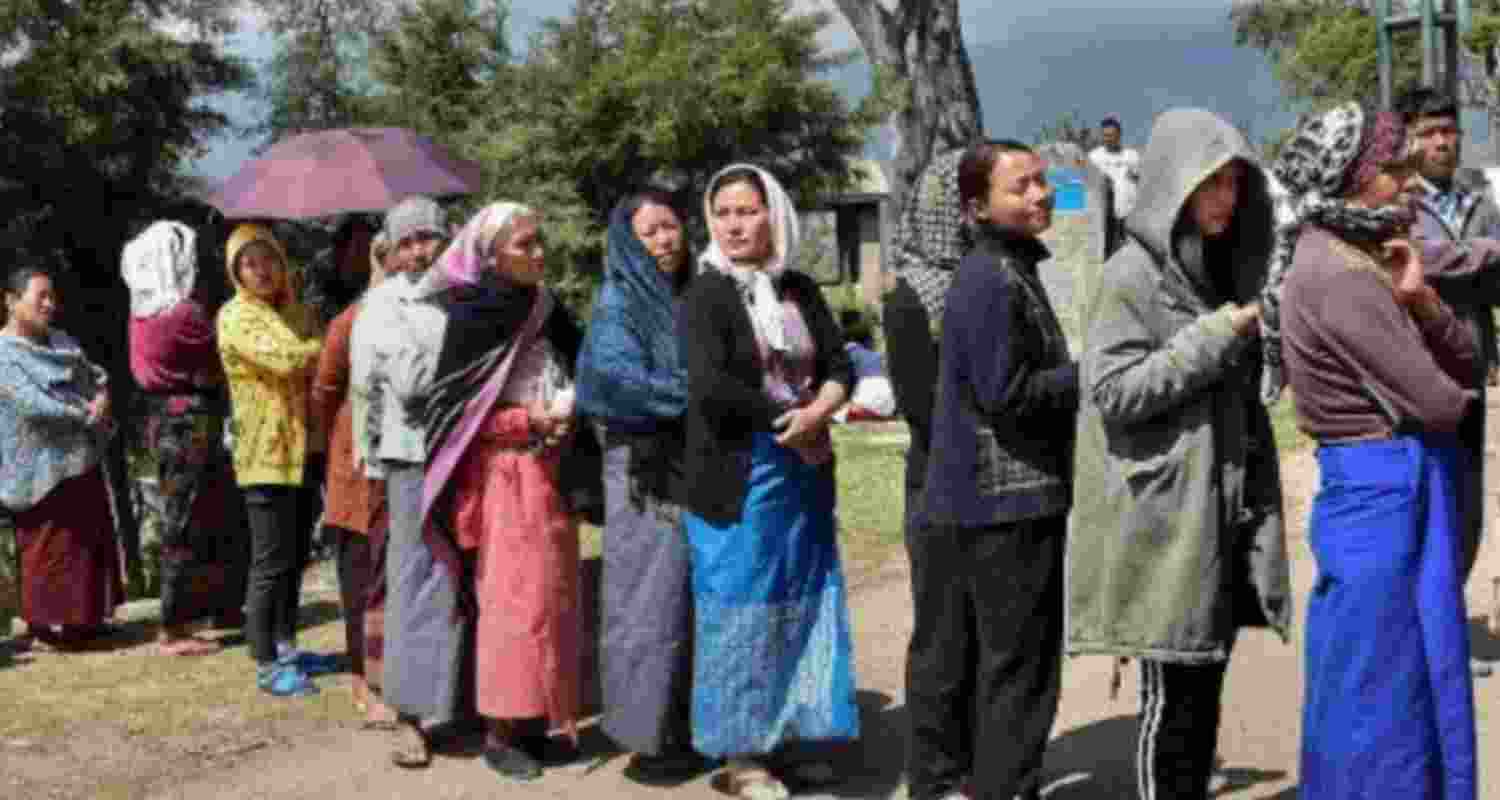 Voting underway for historic civic body polls in Nagaland
