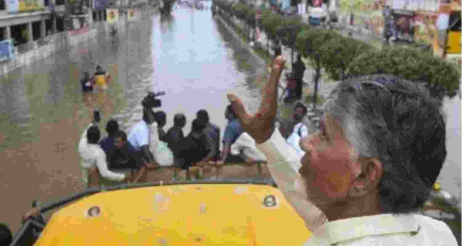 Waterlogging to recede as inflow into Budameru reduces: Naidu