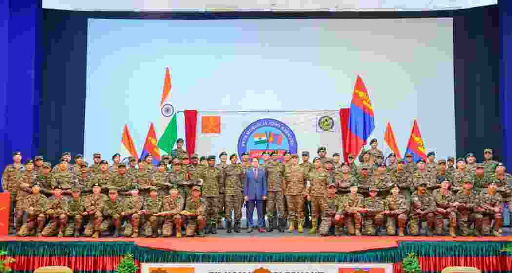 Joint Military Exercise Nomadic Elephant begins with opening ceremony attended by Mongolian Ambassador and Indian Army officials in Meghalaya.