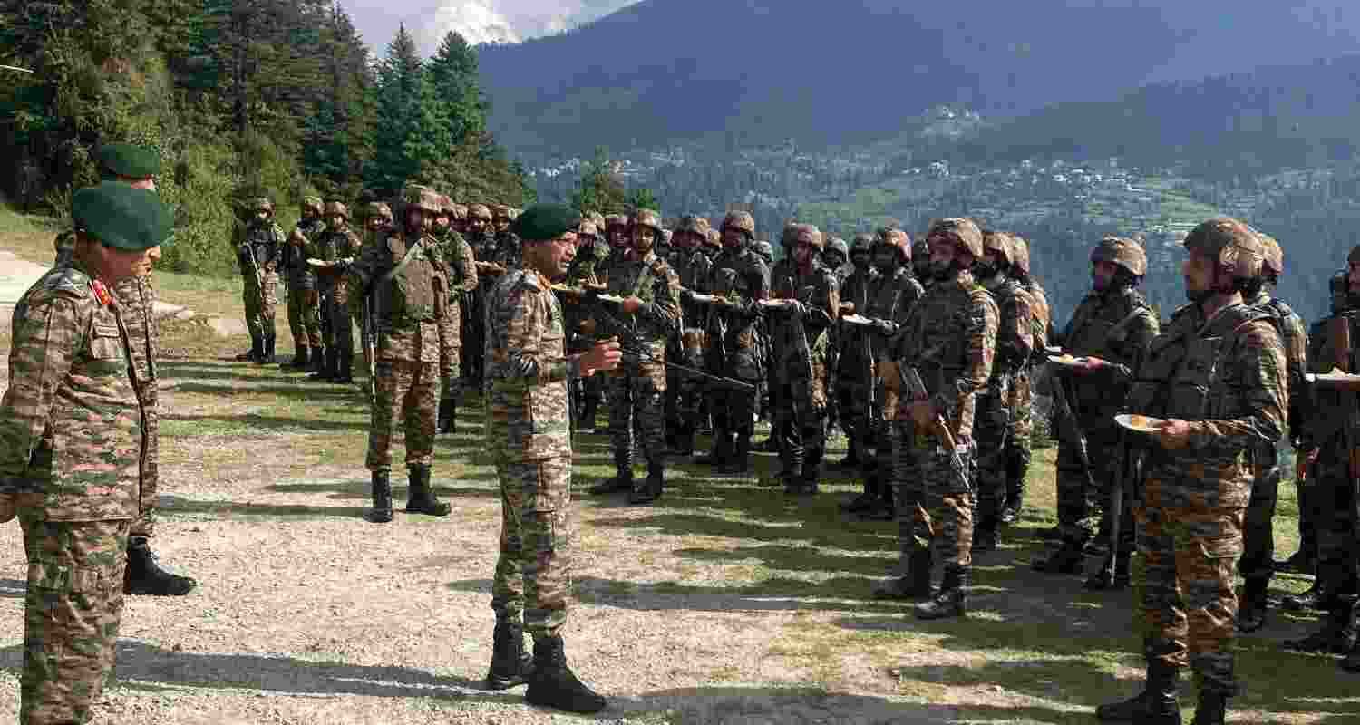 "#LtGenMVSuchindraKumar, #ArmyCdrNC visited forward locations of Counter Insurgency Force (Delta) in  #Doda and #Kishtwar area to review the ongoing  anti-terrorist operations being conducted in light of increased terrorist activity in the region.", posted the Northern Command on X.