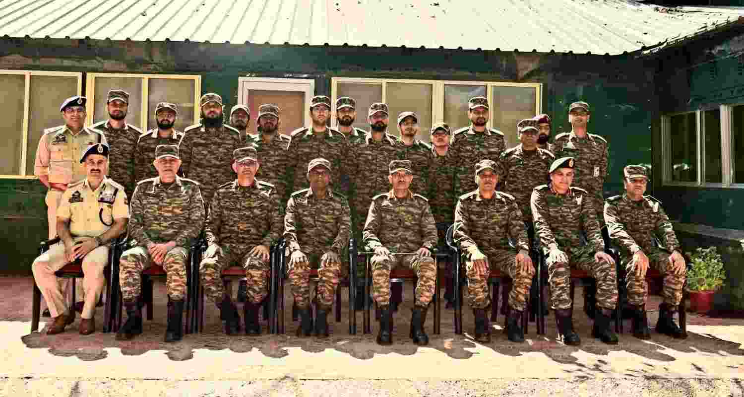 "#LtGenMVSuchindraKumar, #ArmyCdrNC alongwith #ChinarCorps Cdr visited Rashtriya Rifles Battalions," the Northern Command posted on X.