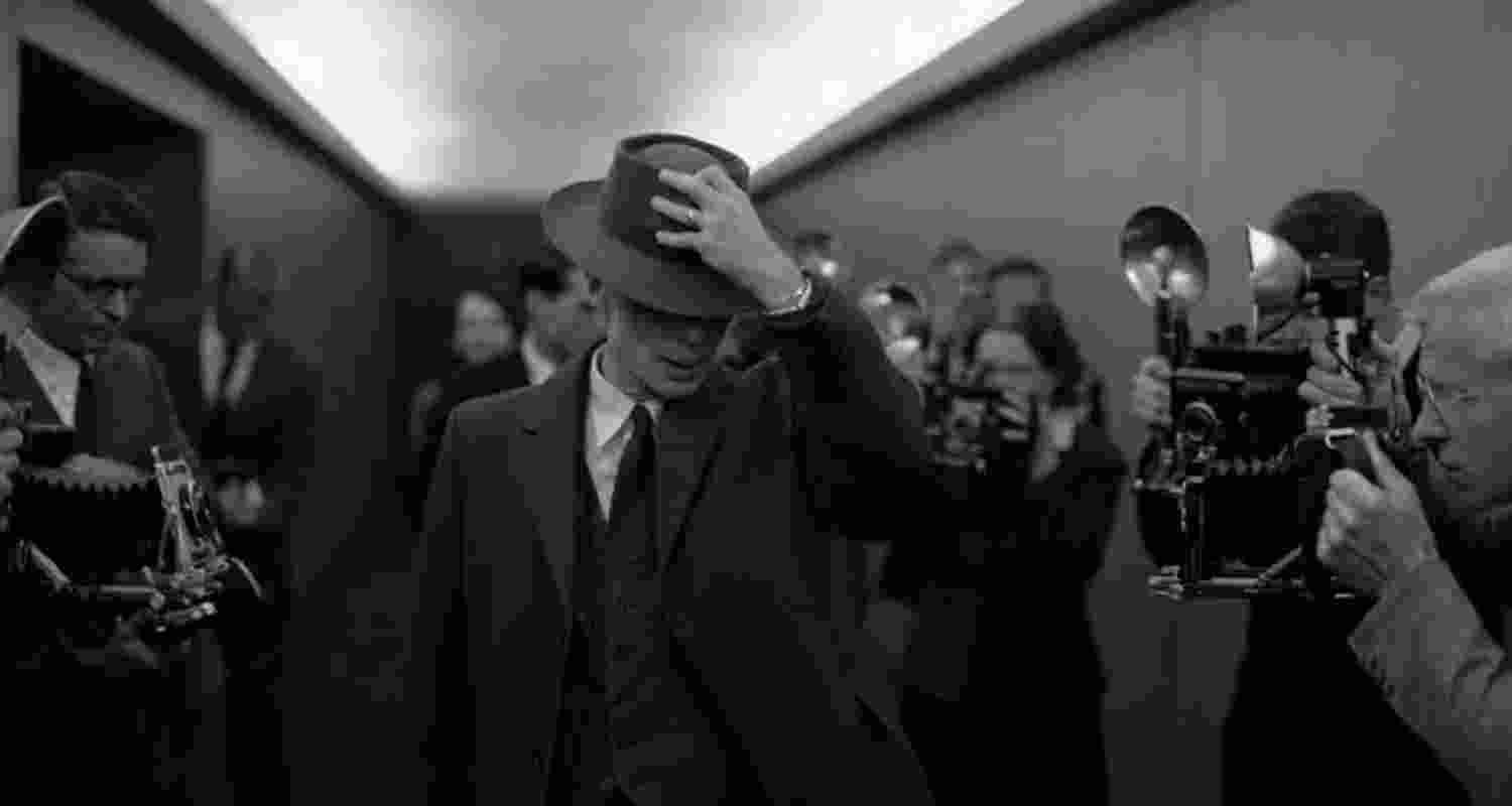 An image of Cillian Murphy as Robert Oppenheimer,