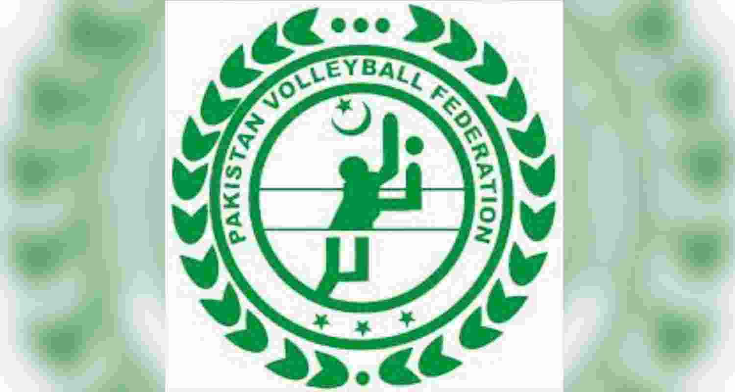 Pakistan Volleyball Federation (PVF) logo. 