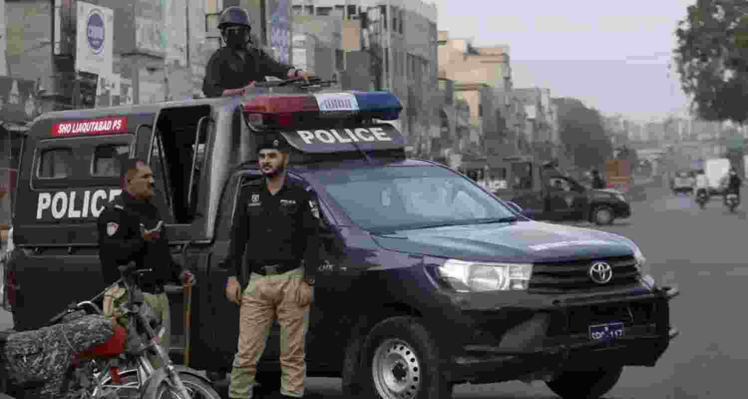Pakistani policemen in Khyber Pakhtunkhwa. 