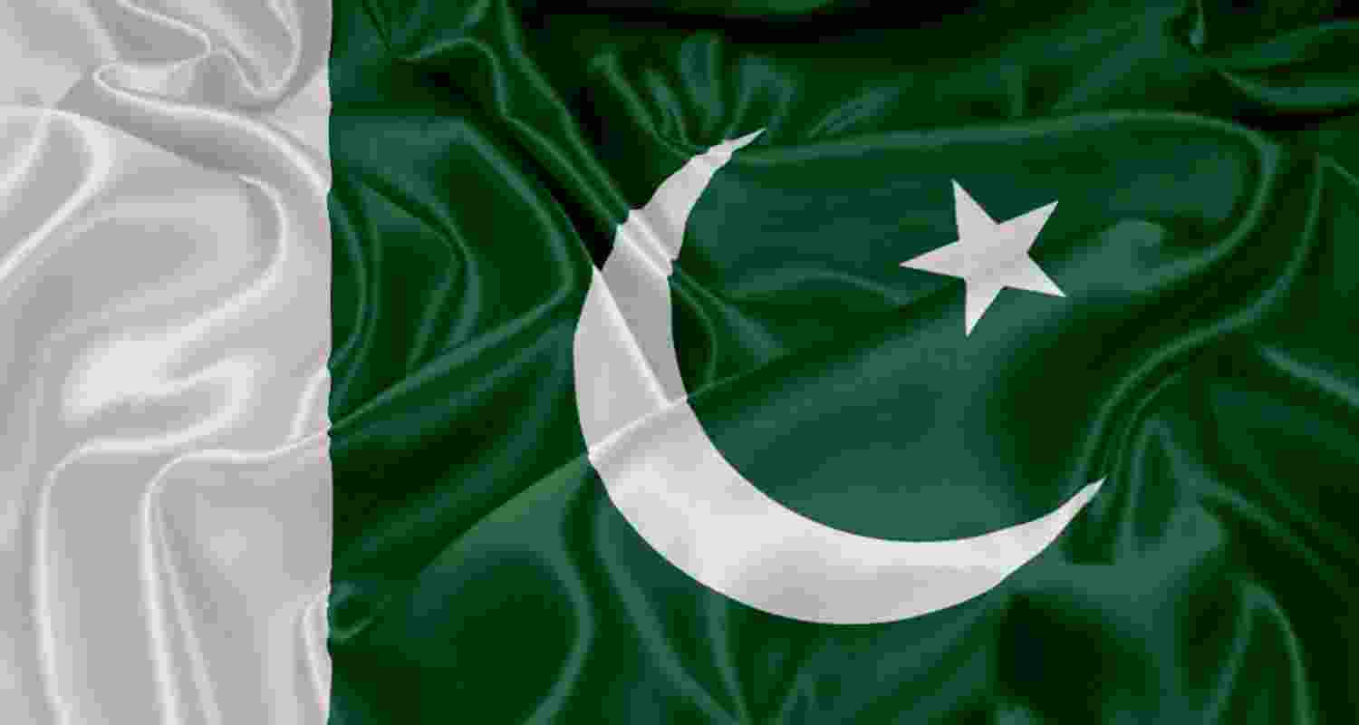Image of Pakistan's flag. 