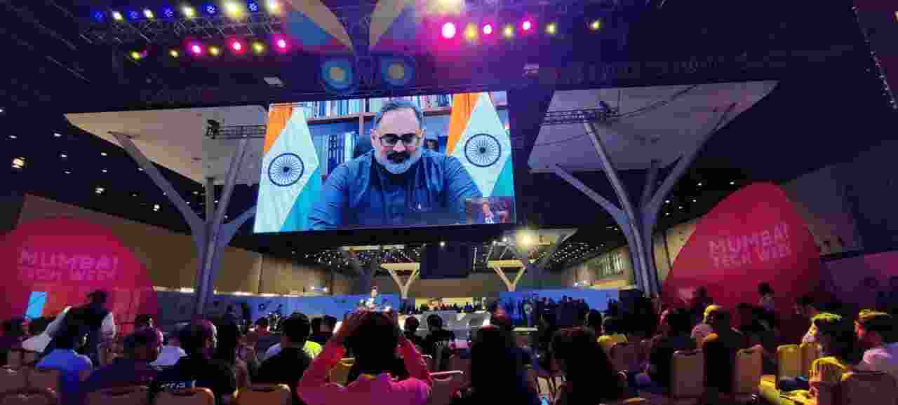 Union Minister of State for Skill Development and Entrepreneurship, Electronics and Information Technology, and Jal Shakti, Shri Rajeev Chandrasekhar, took part in a virtual discussion with Anant Goenka during the Mumbai Tech Week on Monday