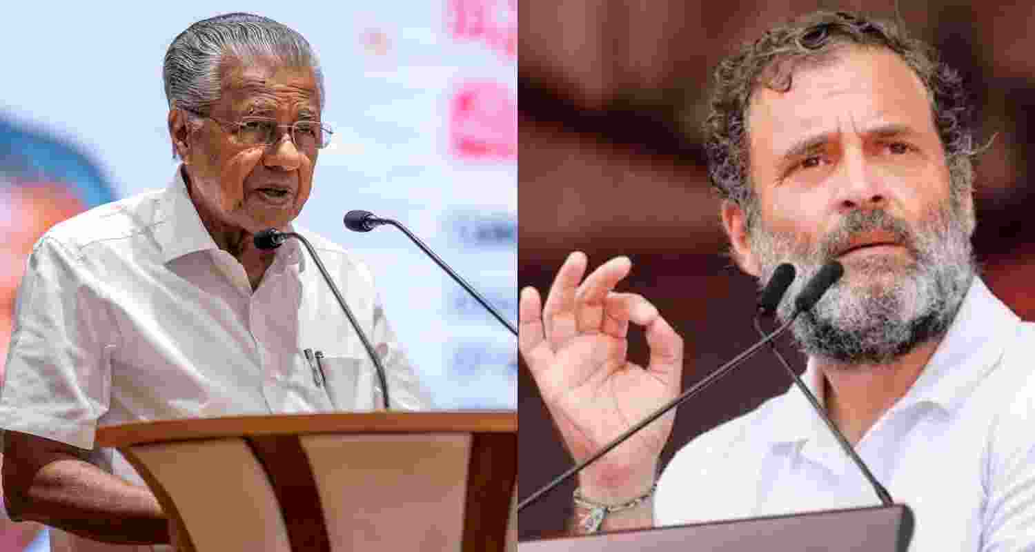Debate between Congress leader Rahul Gandhi and Kerala Chief Minister Pinarayi Vijayan.