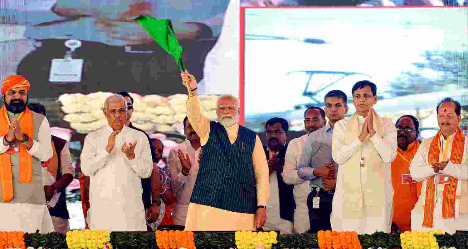 Prime Minister Narendra Modi unveils in Bihar. 