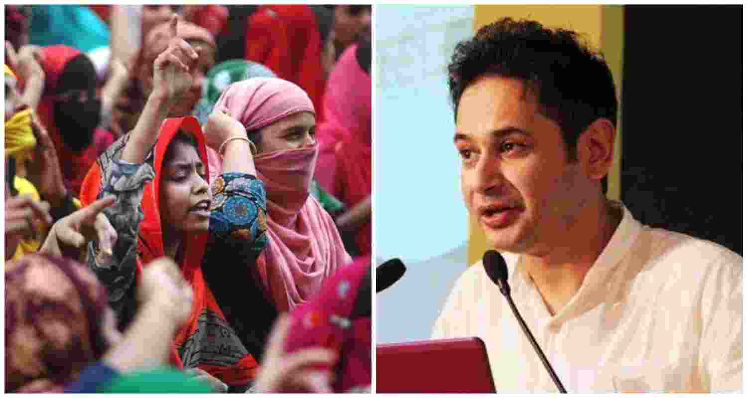 A file photo of Tripura's royal scion, Pradyot Kishore Manikya Debbarma on the right. Representative image on left.