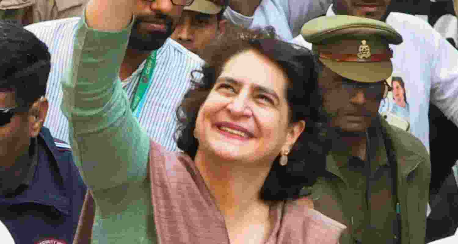 Congress leader Priyanka Gandhi Vadra. 