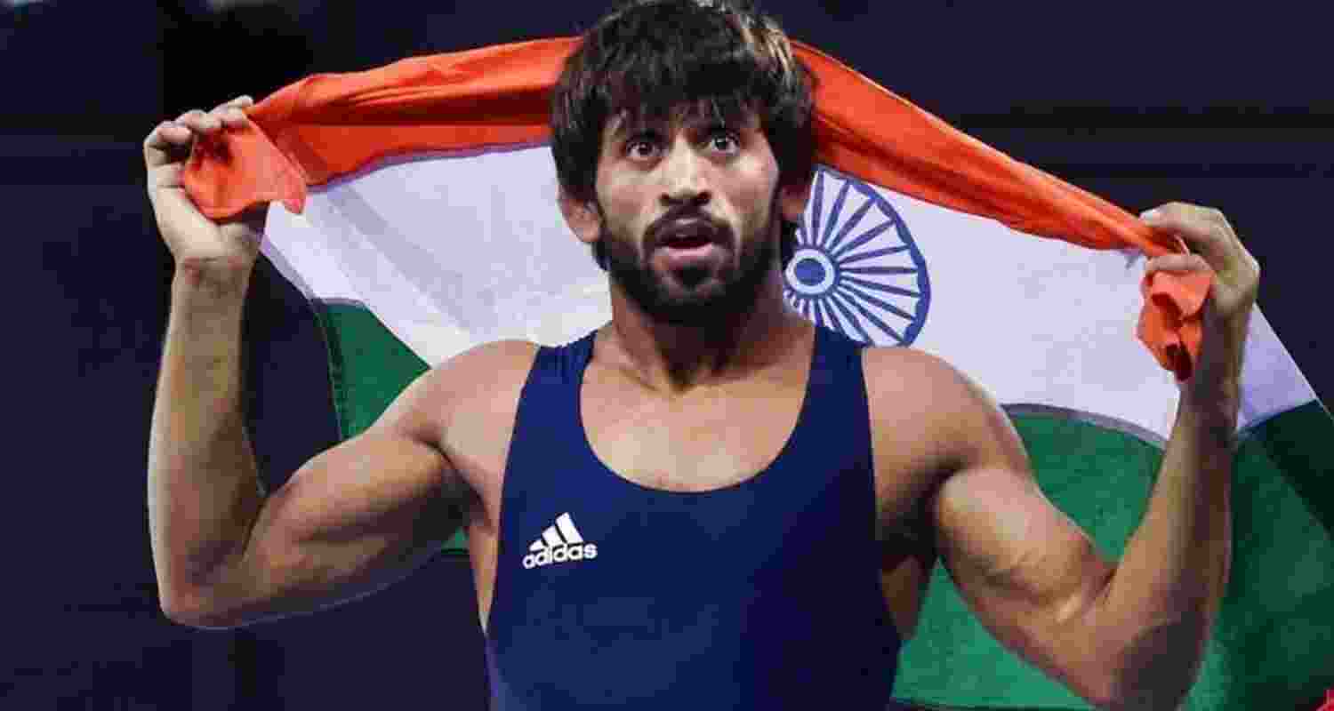 Bajrang Punia Olympic wrestler at the 2021 Olympics