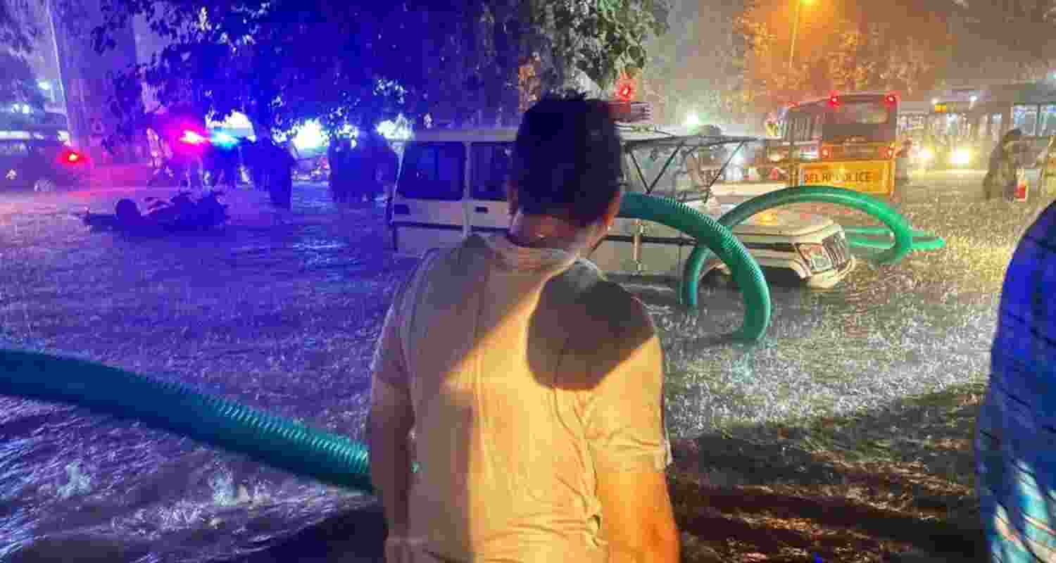 Delhi area where IAS aspirants died flooded again after rain