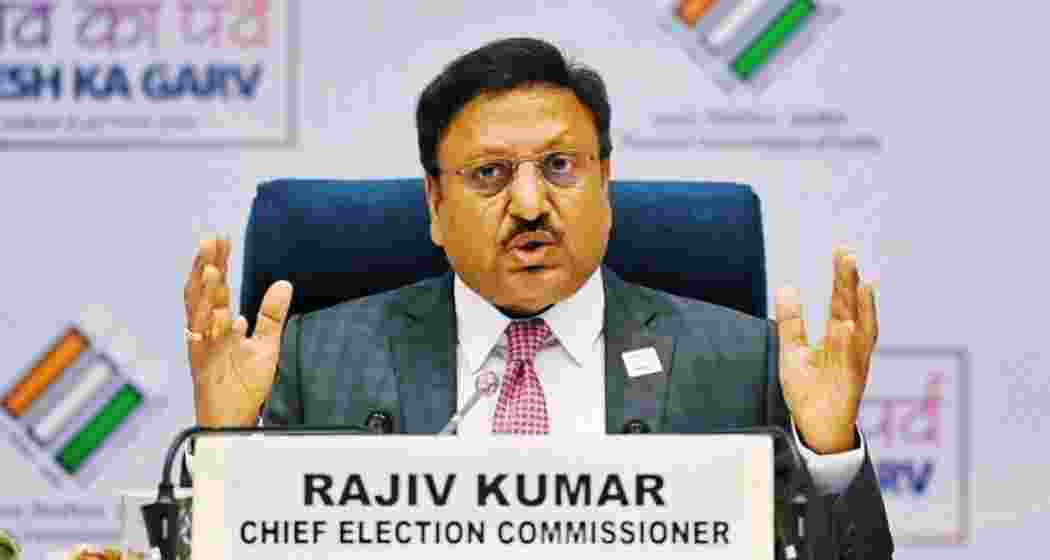 Chief Election Commissioner Rajiv Kumar. 