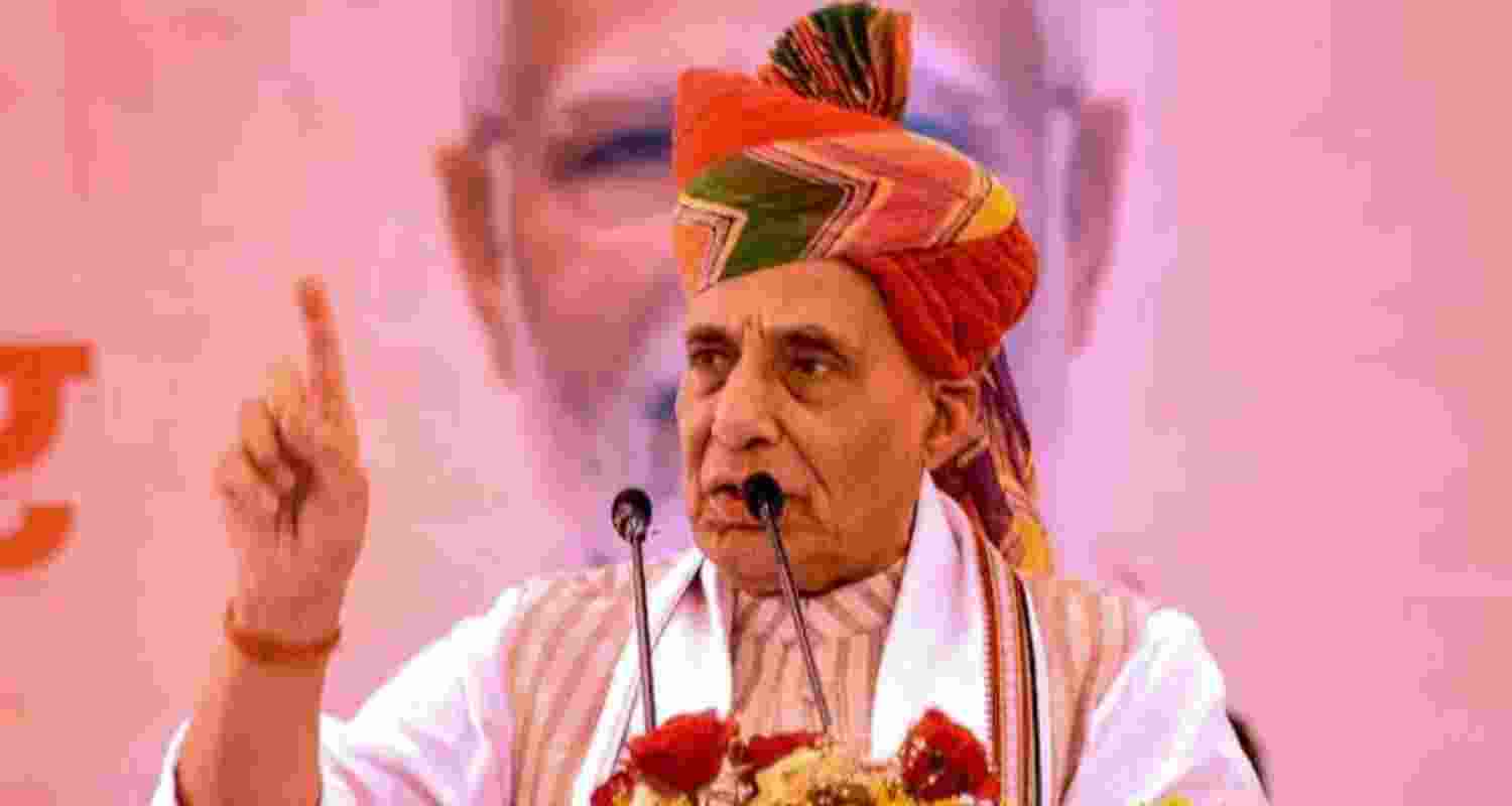 The Defence Minister asserted during a public gathering in Rajasthan's Jhunjhunu on Sunday that India is prepared to eliminate terrorists both within the country and beyond its borders, if necessary.