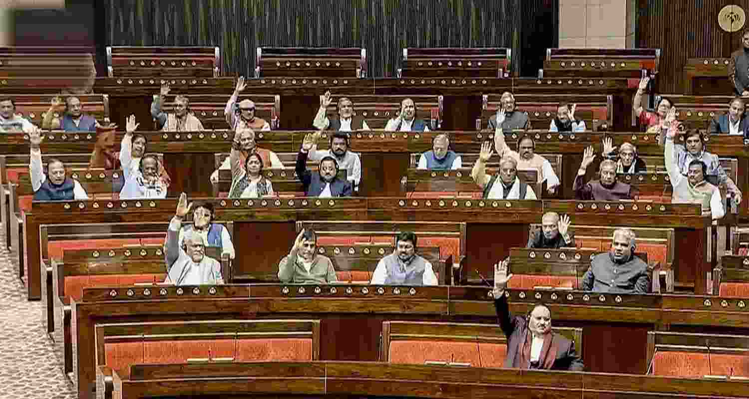 Rajya Sabha MPs during session. 