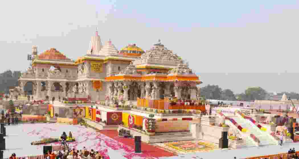 The newly built Ram Mandir in UP's Ayodhya.