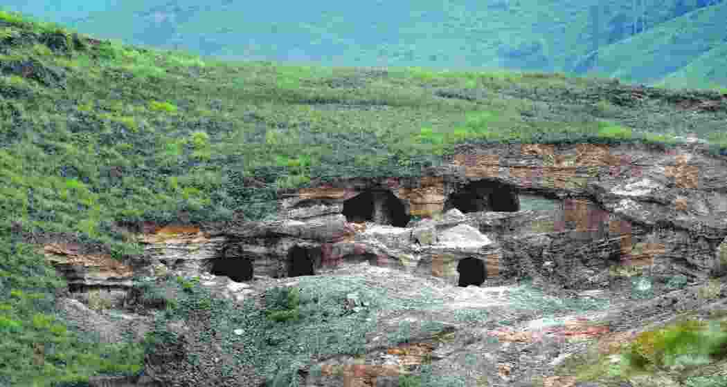 Rat-hole mines in the East Jaintia Hills district of Meghalaya. (Photo: Ritu Raj Konwar)