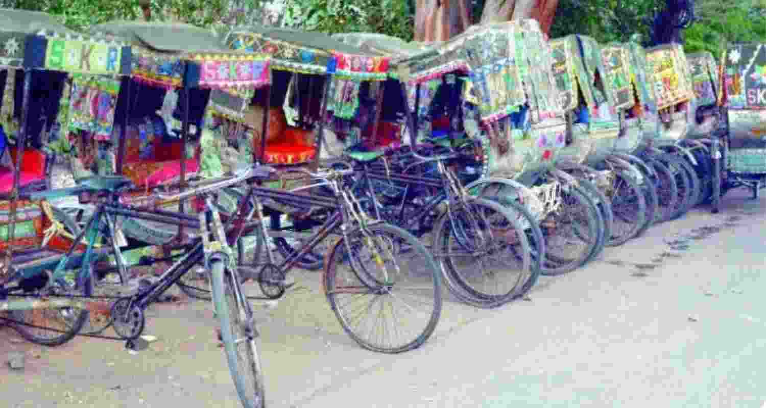 Rickshaws during campaigns