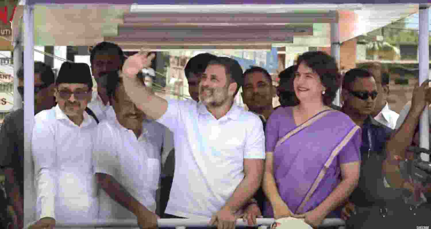 Priyanka kicks off campaign with roadshow in Wayanad