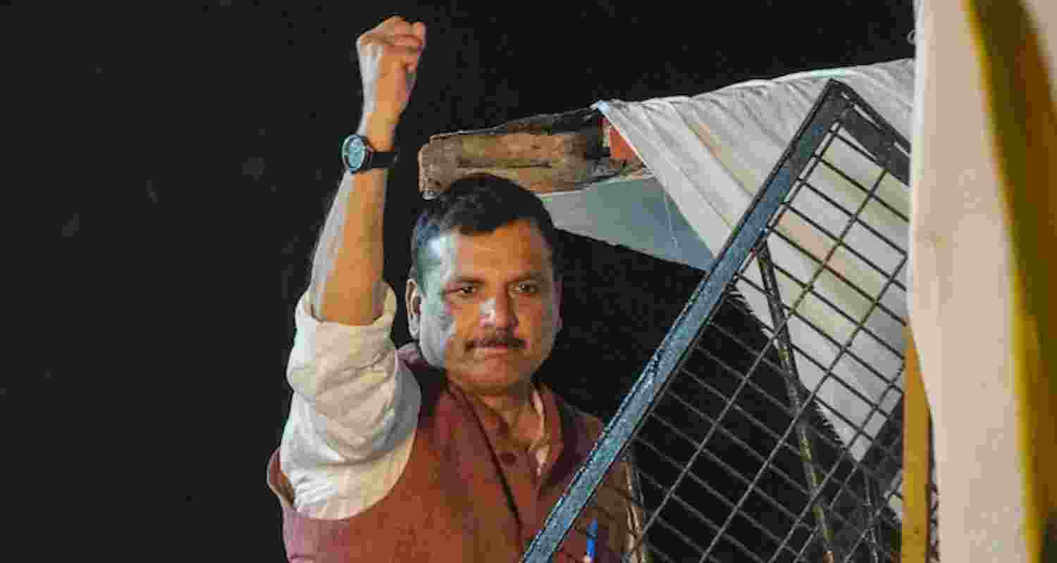AAP leader Sanjay Singh. 