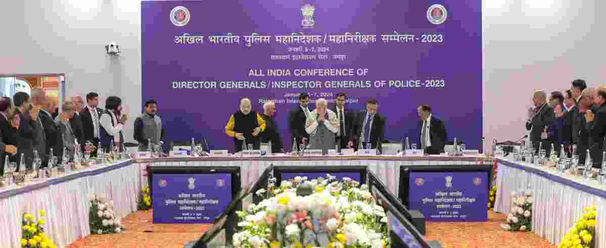 Prime Minister Narendra Modi, attended the 58th All India conference of directors general and inspectors general of police on Jan 6th and 7th, 2024