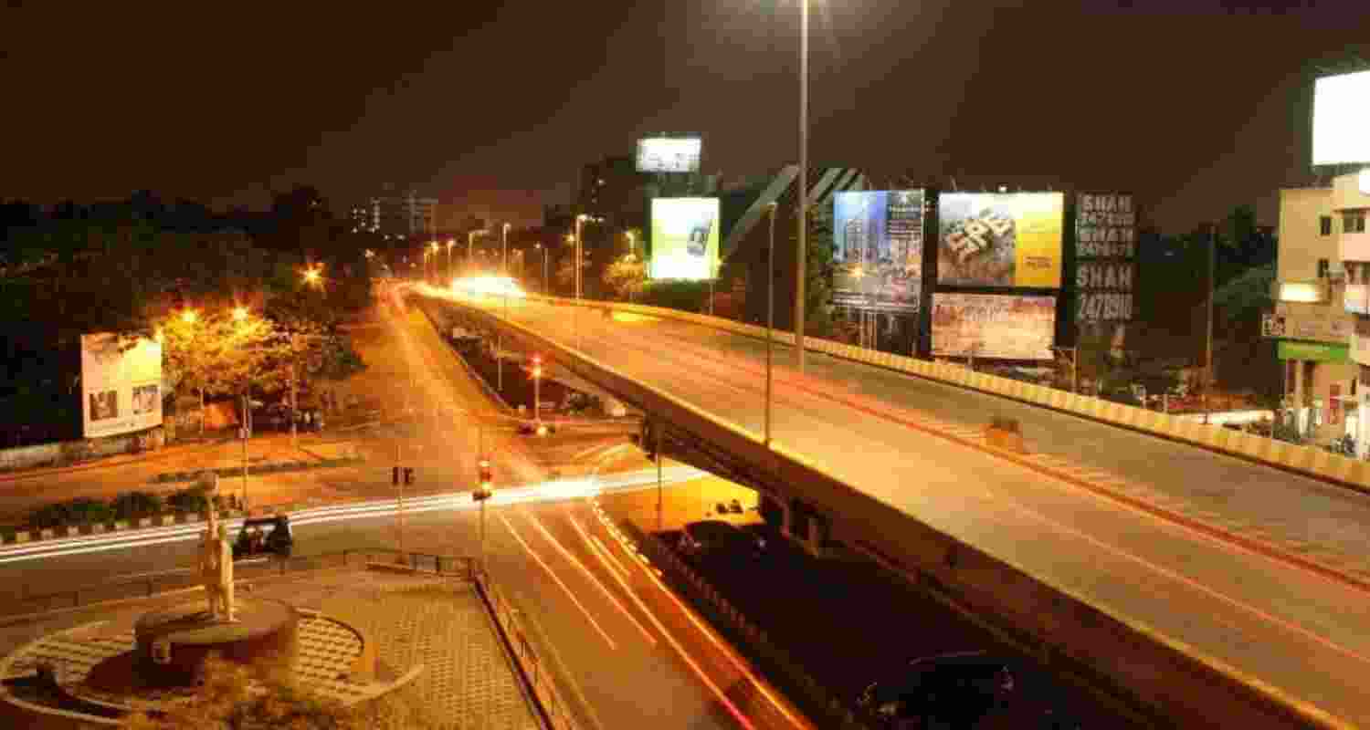 The Shahdara flyover in Delhi, where the man jumped to his death from.