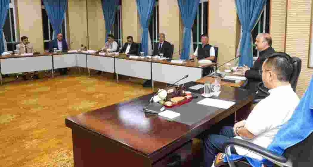 Sikkim Chief Minister Prem Singh Tamang convened his first cabinet meeting at the secretariat in Gangtok following the swearing-in ceremony.