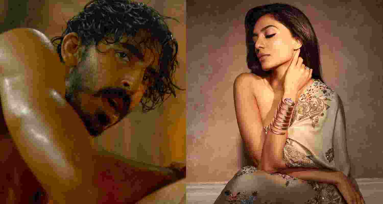 Dev Patel and Sobhita Dhulipala.