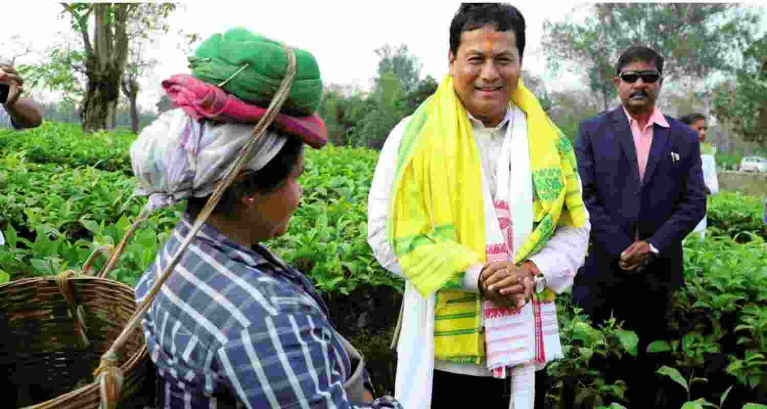 In picture, Union Minister Sarbananda Sonowal. File photo.