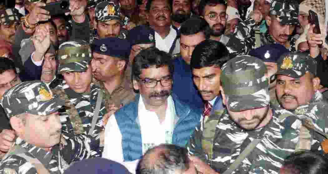 Jailed former Jharkhand Chief Minister Hemant Soren.